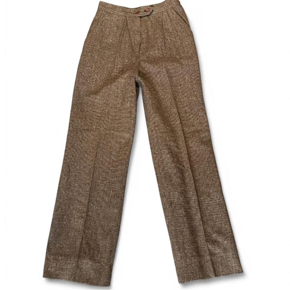Vintage high waisted SEARS Brown (multicolored) wool tweed trouser